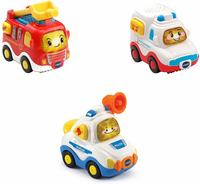 Vtech Tut Tut Baby Flitzer 3er Set Einsatzfahrzeuge (Feuerwehrauto, Rettungswagen,