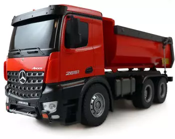 Amewi Mercedes-Benz Arocs Lizenz LKW Kipper 2.4GHz RTR, rot (22407)