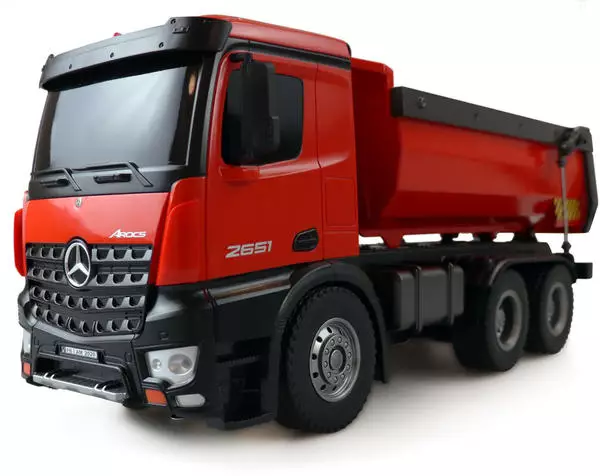 Amewi Mercedes-Benz Arocs Lizenz LKW Kipper 2.4GHz RTR, rot (22407)