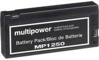 MultiPower MP1250 B20113MP Bleiakku 12 V 2 Ah Blei-Vlies (AGM) (B x H x T) 143 x 64 x 23 mm Klemmpol Wartungsfrei, Geringe Selbstentladung