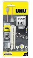 UHU 2-Komponenten-Klebstoff Turbo Fix F&uuml;ssig Metall, 10 g