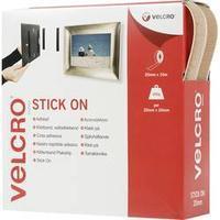 VELCRO® VEL-EC60221 Klettband zum Aufkleben Haft- und Flauschteil (L x B) 10000mm x 20mm Beige 10m