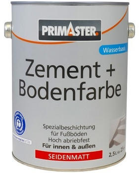 PRIMASTER Zement + Bodenfarbe 2,5 l kupferbraun seidenmatt