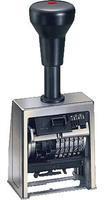 Reiner Paginierstempel B6, Schrifth&ouml;he: 5,5 mm aus Metall, hochglanz-verchromt,