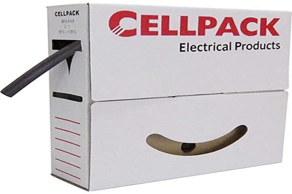 CELLPACK Schrumpfschlauch-Abrollbox, 25.4-12.7mm/L:4m, sw schwarz 4m in Abrollbox