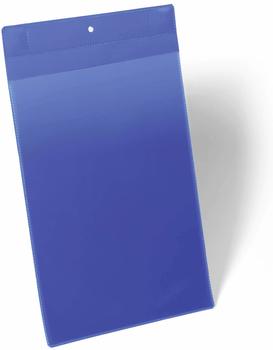 Durable Magnettasche DIN A4 hoch mit 2 Neodym-Magneten dunkelblau Pak. a 10 St.