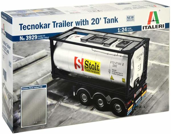 Italeri Tecnokar Trailer w/ 20ft Tank Truckmodell (3929)