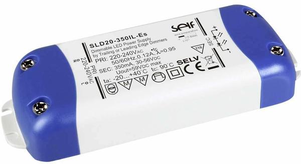 SELF ELECTRONICS SLD40-700IL-ES LED-Treiber Konstantstrom 38.5 W 700 mA 30 - 55 V/DC dimmbar, Montage auf entflammbaren Oberflächen, Überlastschutz, Grau