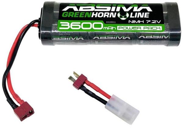 Absima Modellbau-Akkupack (NiMh) 7.2V 3600 mAh Zellen-Zahl: 6 Hardcase T-Buchse, Tamiya-Buchse