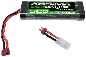 Absima Modellbau-Akkupack (NiMh) 7.2V 5100 mAh Zellen-Zahl: 6 Hardcase T-Buchse, Tamiya-Buchse