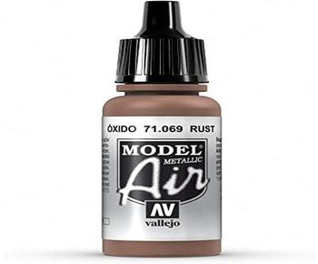 Vallejo Model Air Acrylfarbe, 17 ml Metallic Rust