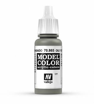 Vallejo Vallejo, Model Color, Acrylfarbe, 17 ml Metallic Ölstahl