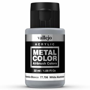 Vallejo Metal Color Acrylicos 32 ml wei&szlig; Aluminium (77706)