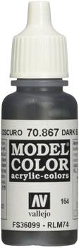 Vallejo Modell Color 17 ml Acryl verwendbar Paint Dunkelblau Grau FS 36099