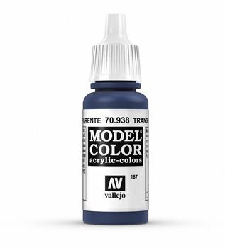 Vallejo Model Color, Acrylfarbe, 17 ml Trans Blue