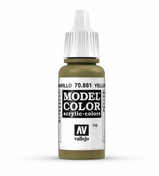 Vallejo Model Color – Einzelfarben, Farbton: 881 Yellow Green 17ml Matt Airbrush Farbe