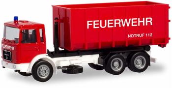 HERPA MAN F8 Abrollcontainer-LKW Feuerwehr 310963 H0