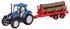 Jamara New Holland Traktor Anhänger + Baumstämme Set 1:32