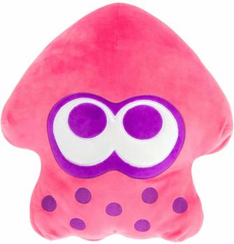 TOMY Mocchi Mocchi Pink Neon Squid Plüschtier 40 cm, Nintendo & Mario Figur, Für Jungen und Mädchen, Perfekt für das Kinderzimmer, Super Mario Figuren, Mario Plüsch für Kinder ab 3 Jahren geeignet