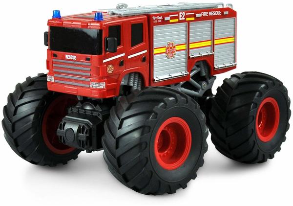 AMEWI Monster Feuerwehr Truck 1:18, RTR rot mit LED Beleuchtung & Sound