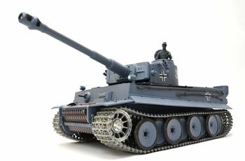 ES-Toys RC Panzer German Tiger I 1:16 Rauch & Sound, Metallgetriebe, 2,4GHz (ET4857)