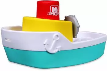 Heinrich Bauer 16-89003 Spraying Tugboat Spielzeugboot mit Wasserspr&uuml;h-Funktion blau