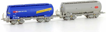 Hobbytrain 2tlg. Silowagen Uacs SBB blau / grau Ep.VI (H23483)