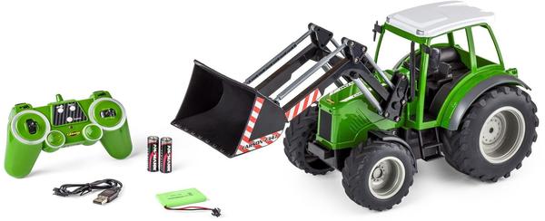Carson 500907347 RC-Modellbau Landfahrzeug Elektromotor 1:16 RC Traktor mit Frontlader 2.4G 100%