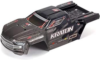 Arrma Karosserie, lackiert, entkalkt und getrimmt, Schwarz: KRATON 1/8 EXB Painted Decaled Trimmed Body BlackARA406159 Mehrfarbig
