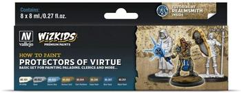 Vallejo Acrylicos 214960 80252 Farb Set WizKids Protectors of Virtue 8 x 8 ml Modellbau