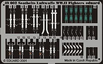 Eduard Accessories 49002 Modellbauzubehör Sicherheitsgurte Luftwaffe WW II Fighter