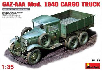 Miniart 35136 - GAZ-AAA Modell 1940 Cargo Truck
