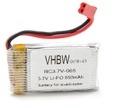 vhbw Drohnen-Akku 650 mAh (3,7 V)