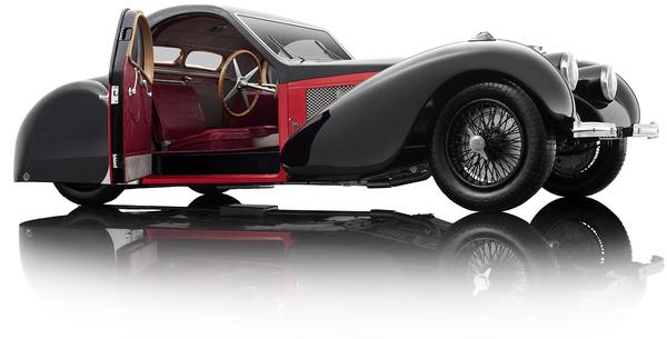 Bauer Spielwaren Bauer Exclusive 1:12 Bugatti Type 57SC Atalante 1937: -RED/BLACK-