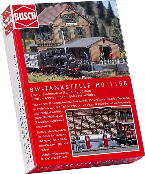 Busch Model Busch Tankstelle für Bahnbetriebswerk (1158)
