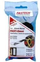FASTECH FASTECH® 671-330-Bag Klettband zum Aufnähen Haft- und Flauschteil (L x B) 1000mm x 25mm Schwarz 1m