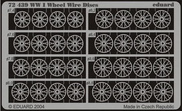 Eduard Accessories 72439 Modellbauzubehör WWI Wheel Wire Discs