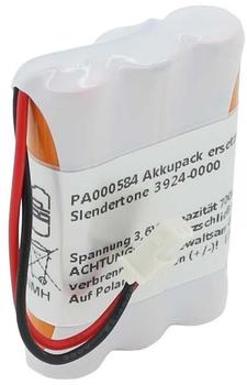 AccuCell Akkupack NiMH 3,6V 800mAh ersetzt Slendertone 3924 Akku