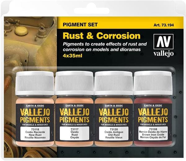Vallejo 073194 Pigment-Set Rost und Korrosion