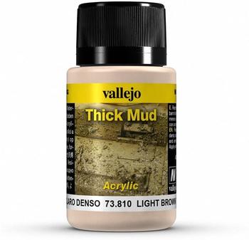 Vallejo Mittel Thick Mud f&uuml;r verwitterte Optik, 40 ml, Hellbraun