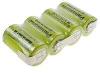 Akkuman Panasonic 4,8V 1800mAh - F1x4 LF Z-Form Zelle Sub-C, KR-1800SCE