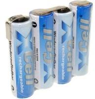 Akkuman 4er Reihe Akkupack 4,8V 2700mAh F1x4 Zelle AA LF Z-Form