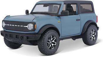 MAISTO Maisto® Spielzeug-Auto Modellauto - Ford Bronco Badlands 21 (blau, Maßstab 1:24), detailliertes Modell blau