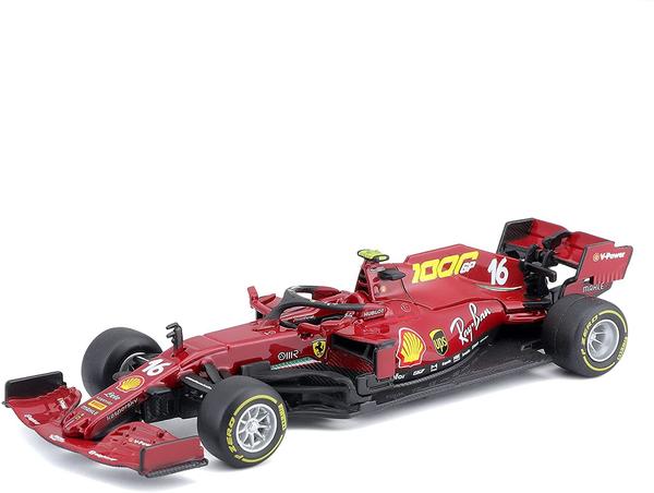 BBURAGO Spielzeug-Auto 18-36823 - Modellauto - Ferrari SF1000 Austrian GP Leclerc (Maßstab 1:43), rot