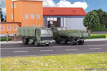 Kibri 18051 Bundeswehr LKW MB 1017/1017A Pritschenwagen,2 St.,1:87