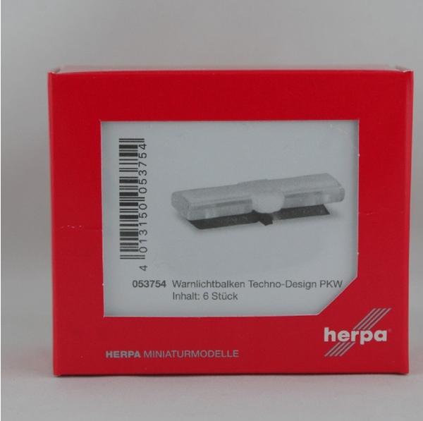 HERPA Warnlichtbalken Techno-Design 8000 PKW 6 St. 053754 H0