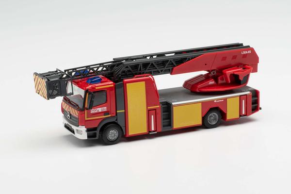 HERPA 095679 Mercedes-Benz Atego 13 Drehleiter Feuerwehr Mulhouse Mercedes Benz