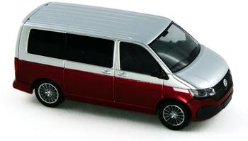 Rietze Volkswagen T6.1 Bus KR reflexsilber/fortanorot (11672)