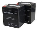 MultiPower Blei Akkueinsatz passend für Maxi Sky 600 Lifter 2x12 Volt 5,0 Ah - 403.10500