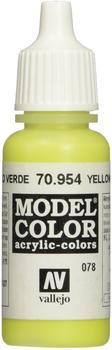 Vallejo Modell Color 17 ml Acryl verwendbar Paint Gelb Gr&uuml;n FS 30160